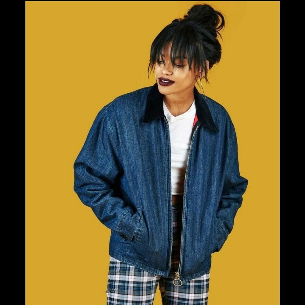 UNIF Dylan Blue Denim Jacket Size XS